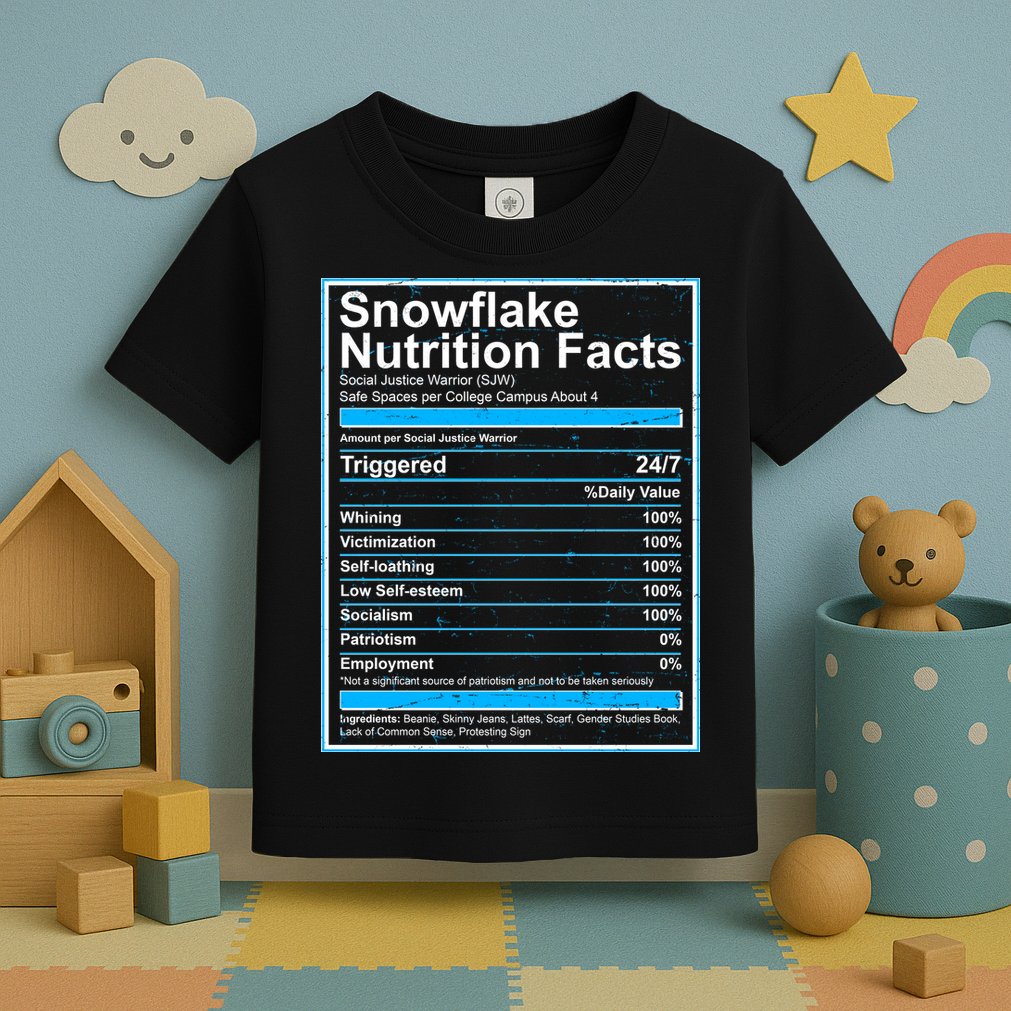 Snowflake Nutrition Facts Toddler T-Shirt