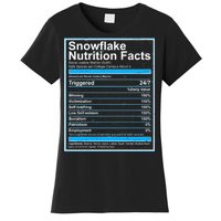 Snowflake Nutrition Facts Women's T-Shirt