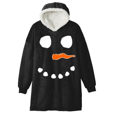 Snowman Big Face Hooded Wearable Blanket