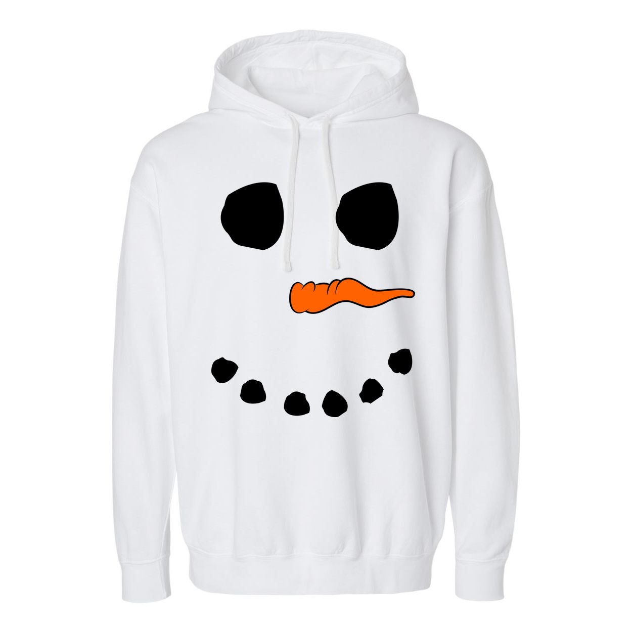 Snowman Big Face Garment-Dyed Fleece Hoodie