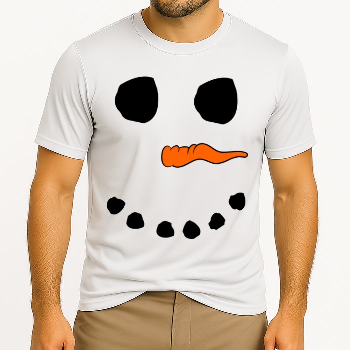 Snowman Big Face Cooling Performance Crew T-Shirt