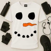 Snowman Big Face Cooling Performance Crew T-Shirt
