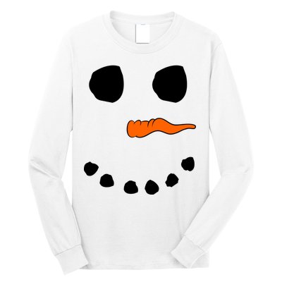 Snowman Big Face Long Sleeve Shirt
