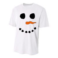 Snowman Big Face Youth Performance Sprint T-Shirt