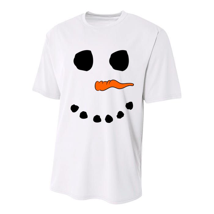 Snowman Big Face Youth Performance Sprint T-Shirt
