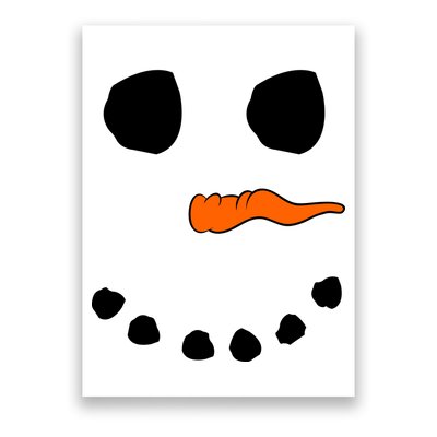 Snowman Big Face Poster