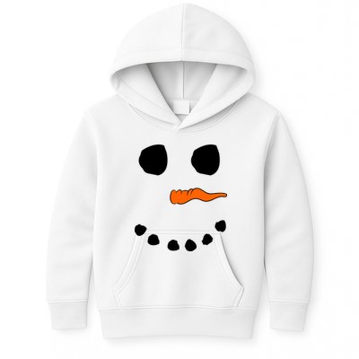 Snowman Big Face Kids Hoodie