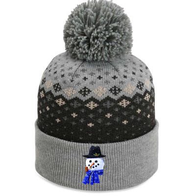 Snowman Smile The Baniff Cuffed Pom Beanie