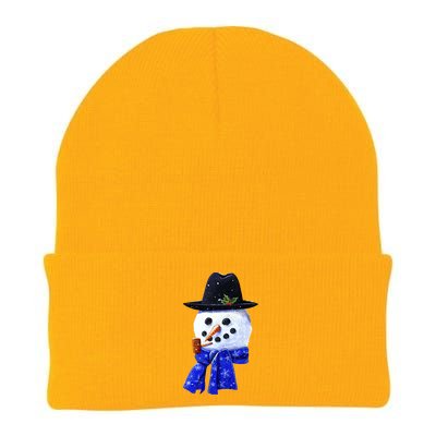 Snowman Smile Knit Cap Winter Beanie