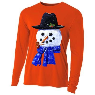 Snowman Smile Cooling Performance Long Sleeve Crew