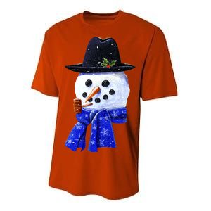 Snowman Smile Performance Sprint T-Shirt