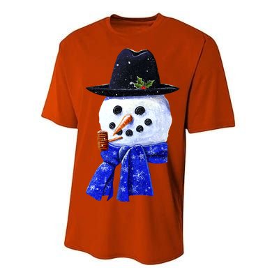 Snowman Smile Performance Sprint T-Shirt