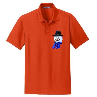 Snowman Smile Dry Zone Grid Polo