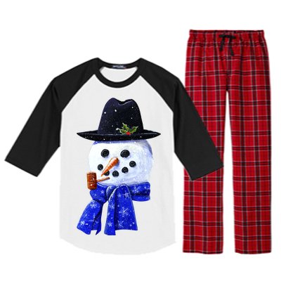 Snowman Smile Raglan Sleeve Pajama Set