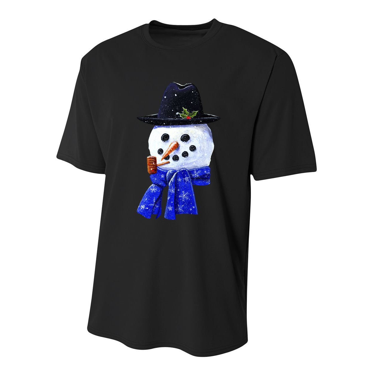 Snowman Smile Youth Performance Sprint T-Shirt