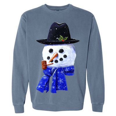 Snowman Smile Garment-Dyed Sweatshirt