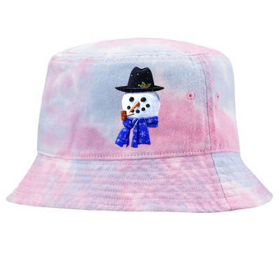 Snowman Smile Tie-Dyed Bucket Hat