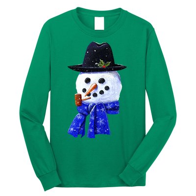 Snowman Smile Long Sleeve Shirt