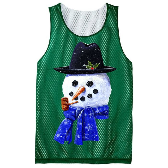 Snowman Smile Mesh Reversible Basketball Jersey Tank