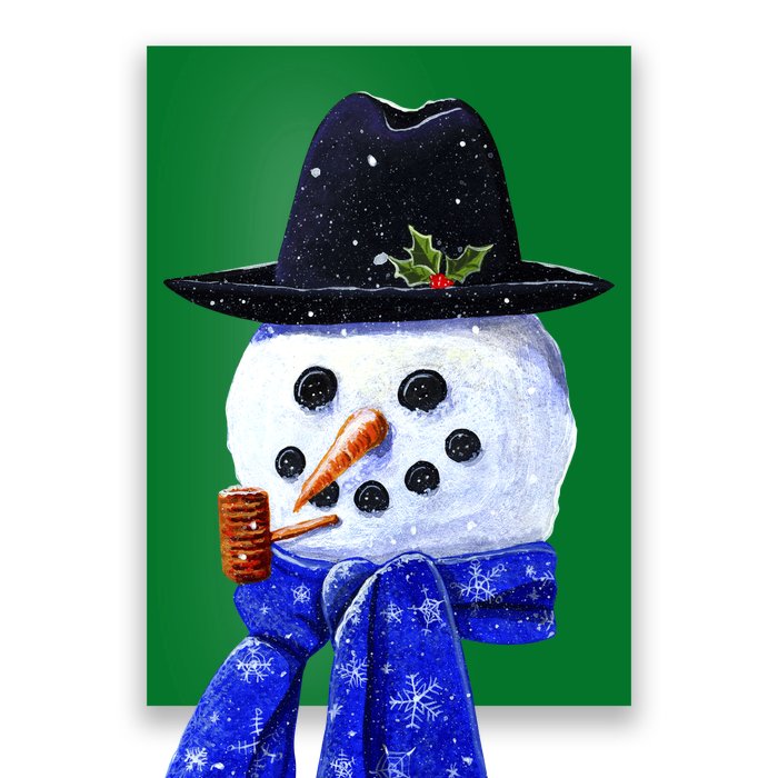 Snowman Smile Poster