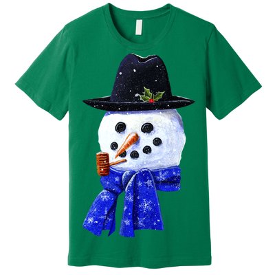 Snowman Smile Premium T-Shirt