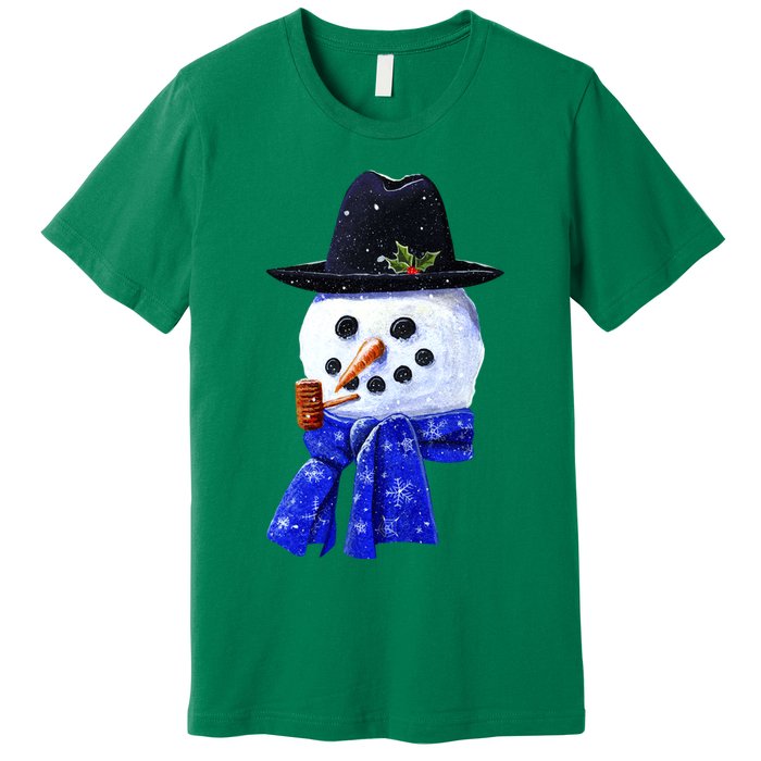 Snowman Smile Premium T-Shirt