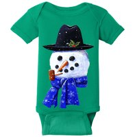 Snowman Smile Baby Bodysuit