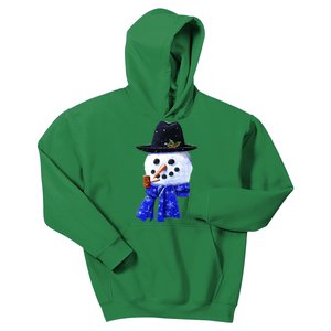 Snowman Smile Kids Hoodie