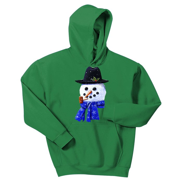 Snowman Smile Kids Hoodie