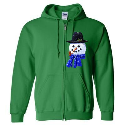 Snowman Smile Full Zip Hoodie