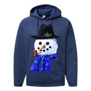 Snowman Smile Performance Fleece Hoodie