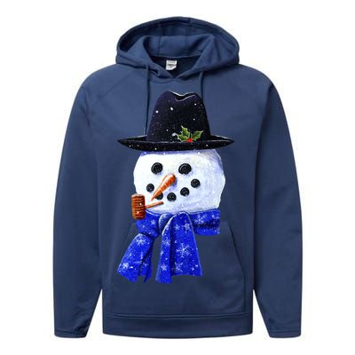 Snowman Smile Performance Fleece Hoodie