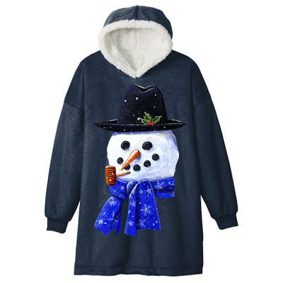 Snowman Smile Hooded Wearable Blanket