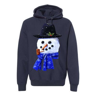 Snowman Smile Premium Hoodie