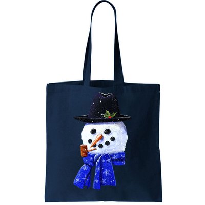 Snowman Smile Tote Bag