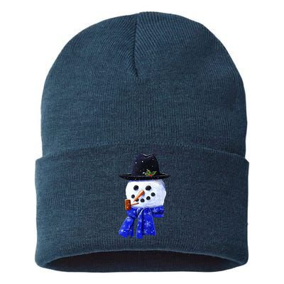 Snowman Smile Sustainable Knit Beanie