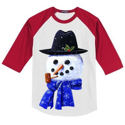 Snowman Smile Kids Colorblock Raglan Jersey