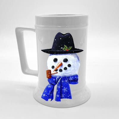 Snowman Smile Beer Stein