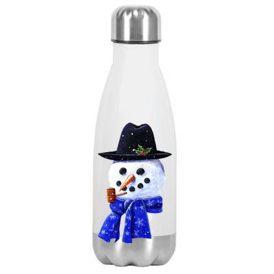 Snowman Smile Stainless Steel Insulated Water Bottle