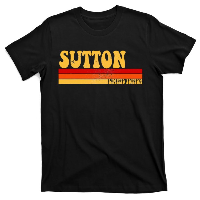 Sutton Name Personalized Idea Retro Vintage Sutton T-Shirt