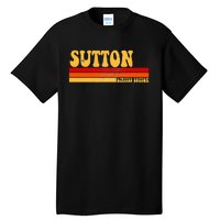 Sutton Name Personalized Idea Retro Vintage Sutton Tall T-Shirt