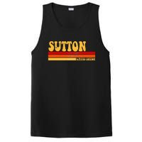 Sutton Name Personalized Idea Retro Vintage Sutton PosiCharge Competitor Tank