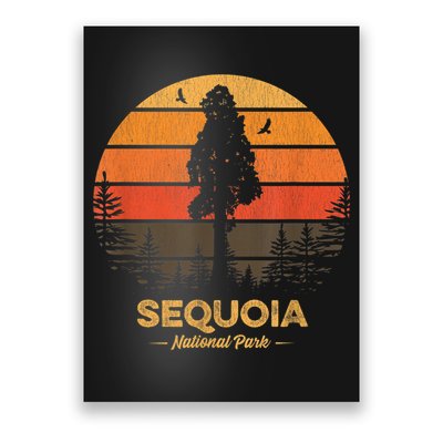 Sequoia National Park Retro Vintage Souvenir Poster