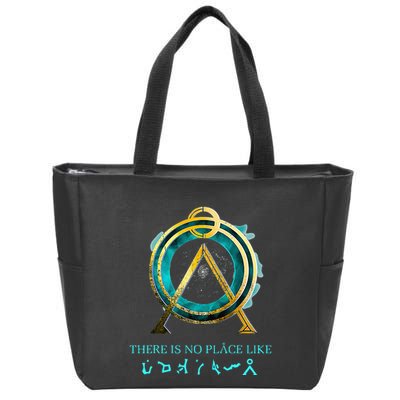 Stargate No Place Like Home Gate Zip Tote Bag