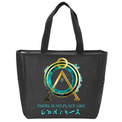 Stargate No Place Like Home Gate Zip Tote Bag