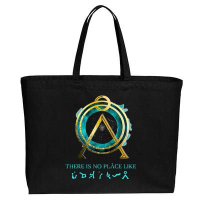 Stargate No Place Like Home Gate Cotton Canvas Jumbo Tote