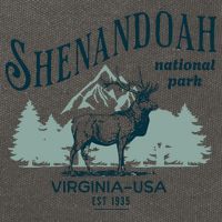 Shenandoah National Park Cotton Canvas Backpack