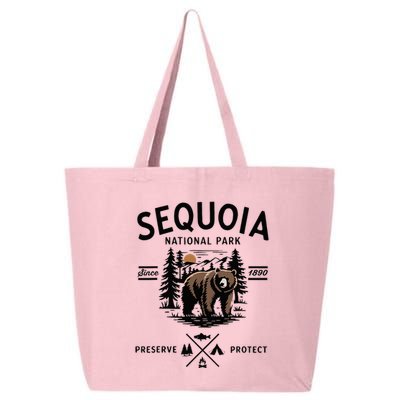 Sequoia National Park Grizzly Bear Camping California 1890 25L Jumbo Tote
