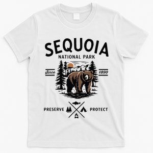 Sequoia National Park Grizzly Bear Camping California 1890 T-Shirt