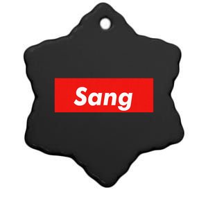 Sang Name Personalized Ceramic Star Ornament